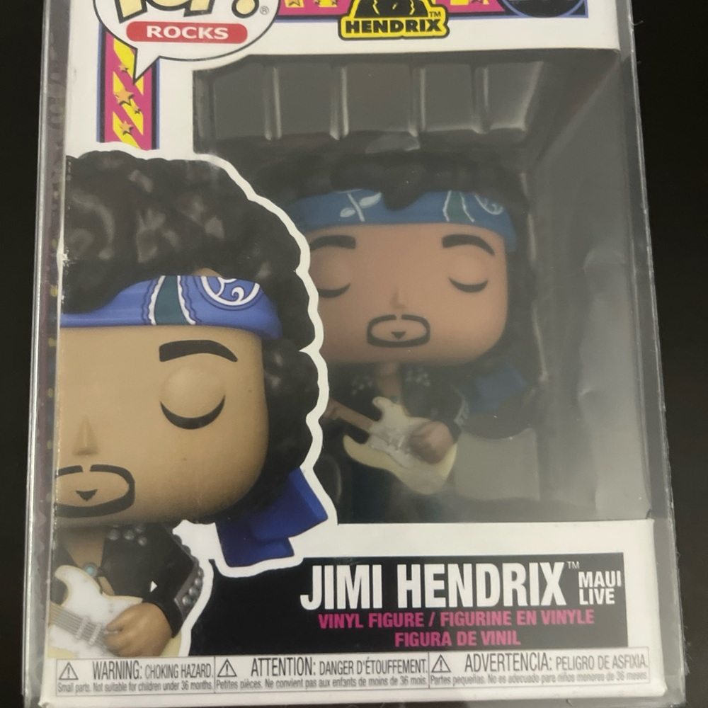 Jimi Hendrix Maui Live #244 Funko Pop Authentic Hendrix
